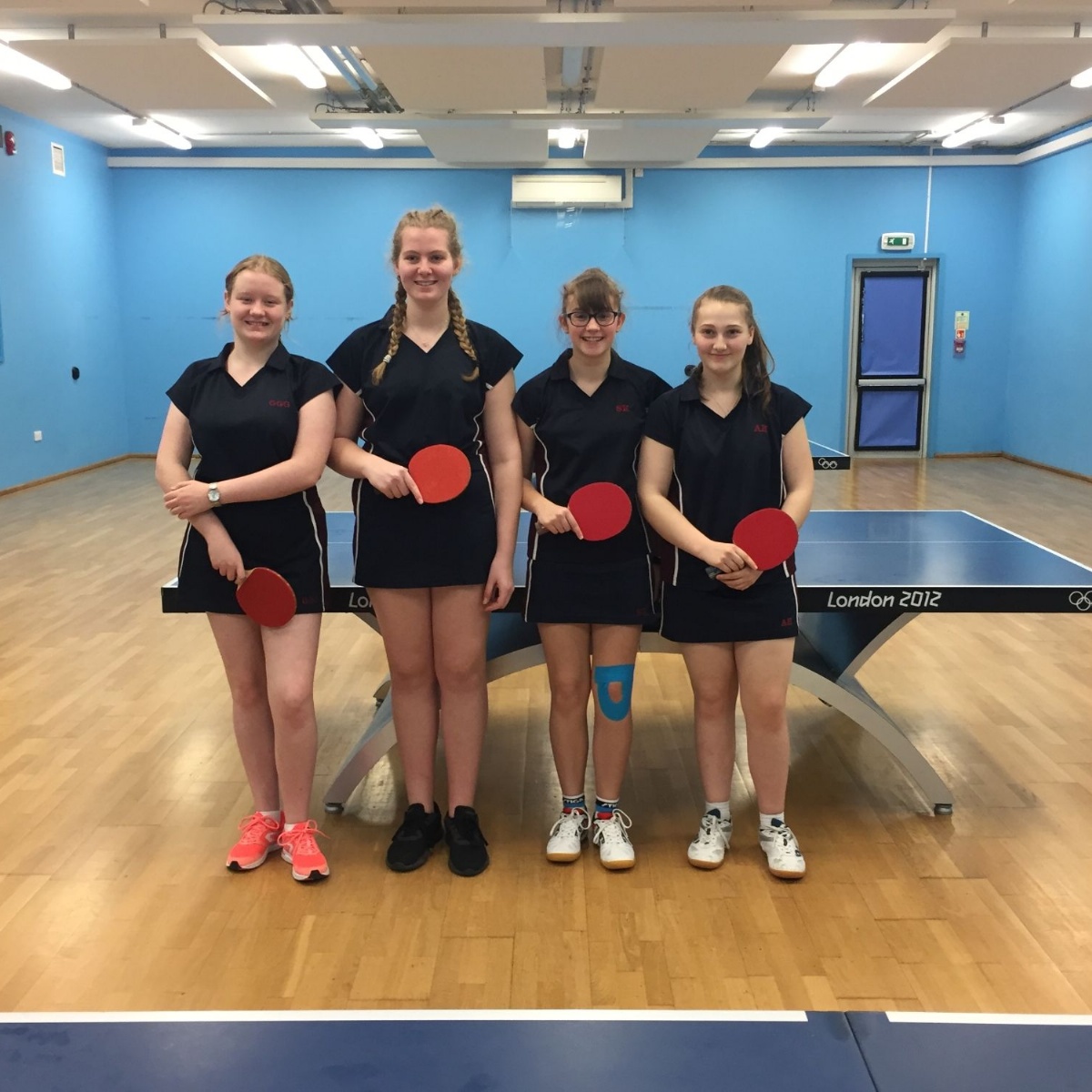Table Tennis girls win tournament Weald of Kent Grammar School